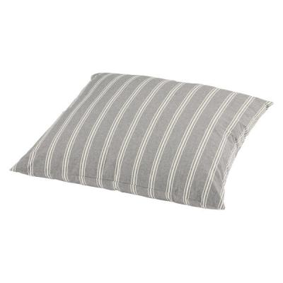 無印良品 綿洗いざらし大判クッション ７５×７５ｃｍ グレーストライプ 良品計画