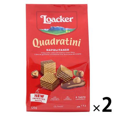 Loacker（ロアカー） クワドラティーニ ナポリタン 2袋 ウェハース 輸入菓子