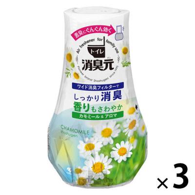 トイレの消臭元 トイレ用  カモミール＆アロマの香り 消臭剤 400ml 1セット（1個×3） 小林製薬