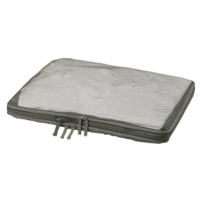 無印良品 再生ポリエステル仕分けケース圧縮タイプ カーキ Ｌ 約３５×４７×１０ｃｍ 良品計画