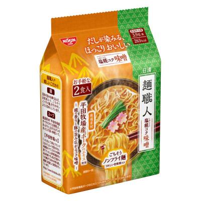 日清麺職人　塩糀コク味噌　１セット（２食パック）