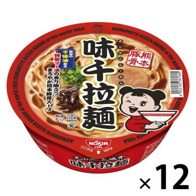 九州熊本豚骨　味千拉麺　１２個　日清食品