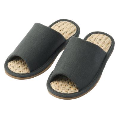 無印良品 マライ草スリッパ 前あき Ｓ ２２〜２３．５ｃｍ用 チャコールグレー 良品計画