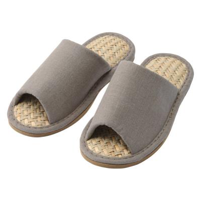 無印良品 マライ草スリッパ 前あき Ｓ ２２〜２３．５ｃｍ用 ライトブラウン 良品計画