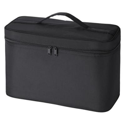 無印良品 再生ナイロンメイクボックス 黒 Ｌ 約３６×１６．５×２３ｃｍ 良品計画