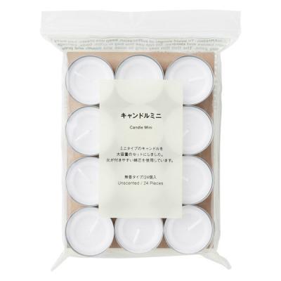 無印良品 キャンドルミニ無香 ２４個入 良品計画