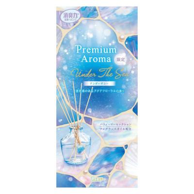お部屋の消臭力 プレミアムアロマ スティック 部屋用 アンダーザシー 本体 65ml 1個 消臭剤 芳香剤