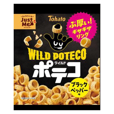 スナック菓子食べきりサイズ ワイルドポテコ ブラックペッパー味 50g 1個