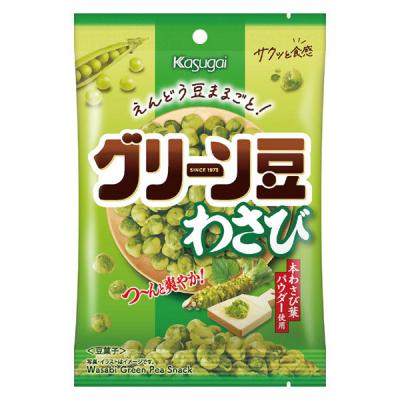 豆菓子 おつまみ グリーン豆わさび 73g 1個
