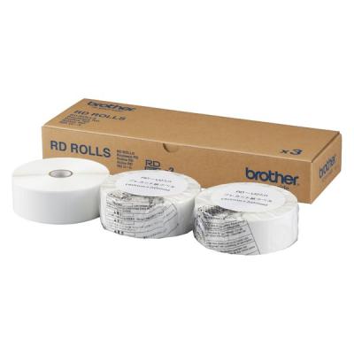 ブラザー RD-U07J1 プレカット紙ラベル 40mm×50mm 1箱(3巻入)