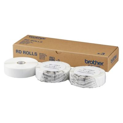 ブラザー RD-U09J1 プレカット紙ラベル 30mm×30mm 1箱(3巻入)