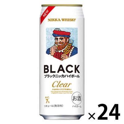 ハイボール ウイスキー ブラックニッカ クリアハイボール 缶 500ml 1ケース(24本)