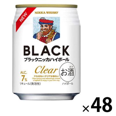ハイボール ウイスキー ブラックニッカ クリアハイボール 缶 250ml 2ケース(48本)