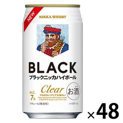 ハイボール ウイスキー ブラックニッカ クリアハイボール 缶 350ml 2ケース(48本)
