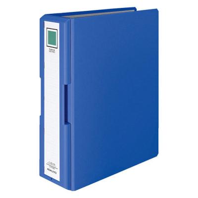 【アウトレット】コクヨ 取っ手付きチューブファイル A4縦 2穴 青 800枚収容 フ-UT1680B 1冊