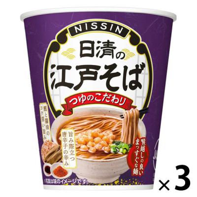 日清の江戸そば　３個　日清食品