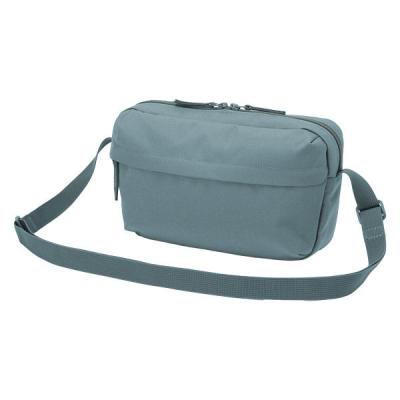 無印良品 撥水 再生ポリエステル 背面ポケット付き ショルダーバッグ スモーキーブルー タテ１７×ヨコ２８×マチ６ｃｍ 良品計画