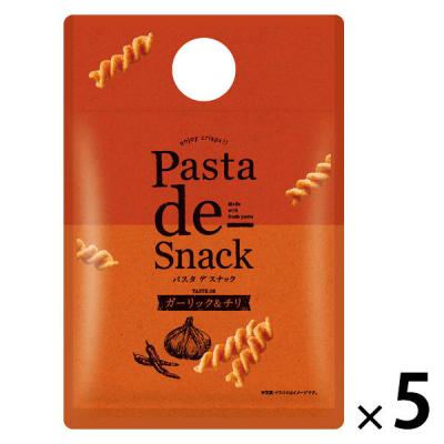 パスタスナック スナック菓子 パスタデスナック ガーリック＆チリ 30g 1セット（1個×5）
