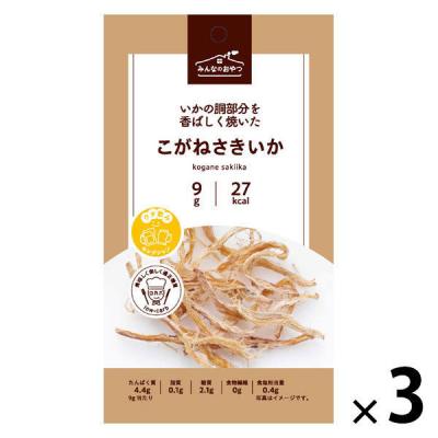 【ワゴンセール】おつまみ みんなのおやつ　こがねさきいか 1セット（1個×3）（わけあり品）