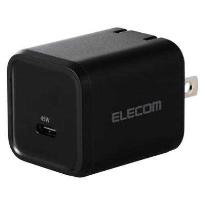 エレコム 45W USBーC タイプC 充電器 PD/PPS対応 GaN II採用 EC-AC12245BK 1個