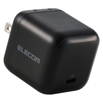 エレコム USB充電器 65W PD PPS対応 タイプC USBーC GaN II EC-AC12465BK 1個