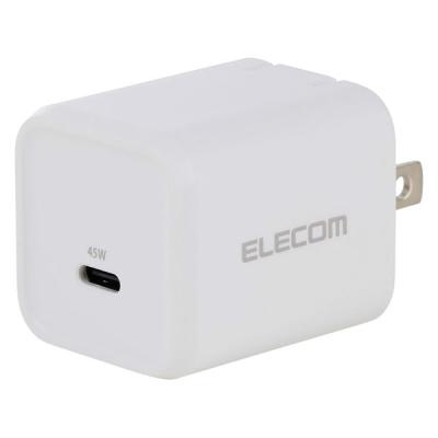 エレコム 45W USBーC タイプC 充電器 PD/PPS対応 GaN II採用 EC-AC12245WH 1個