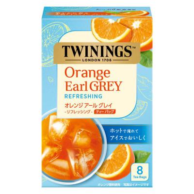 片岡物産 トワイニング オレンジ アールグレイ リフレッシング 1箱(8バッグ入) ティーバッグ