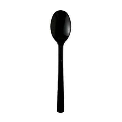 アスクル　プラスチックスプーン　16cm　ブラック　使い捨て　1袋（100本入） オリジナル