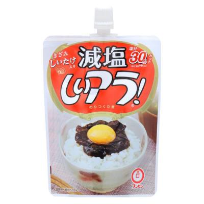 【ワゴンセール】減塩しいアラ！のりつくだ煮 きざみしいたけ入り 塩分30%カット 115g 1個 ブンセン パウチ（わけあり品）