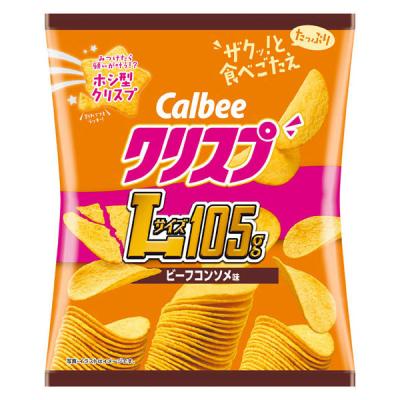 ポテトチップス 食べきりサイズ クリスプ ビーフコンソメ味　105g 1個