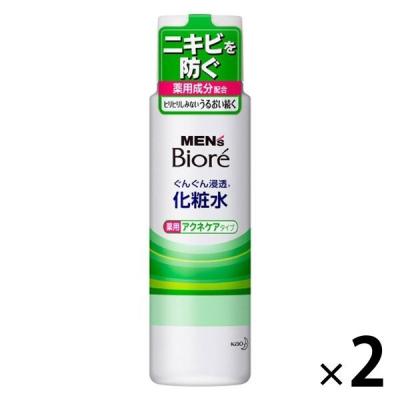メンズビオレ 浸透化粧水 薬用アクネケアタイプ 180ml 2個 花王