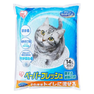 猫砂 ペーパーフレッシュ 14L 紙砂 1袋 アイリスオーヤマ