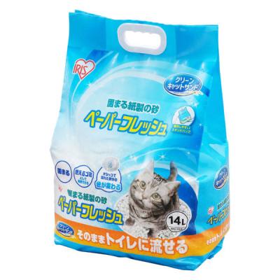 猫砂 ペーパーフレッシュ スタンドパック 14L 紙砂 1袋 アイリスオーヤマ