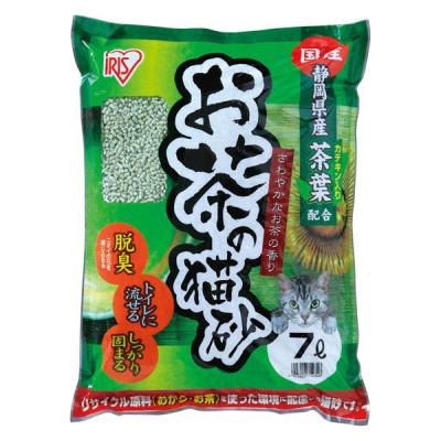 お茶の猫砂 さわやかなお茶の香り 国産 7L おから 1袋 アイリスオーヤマ