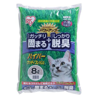猫砂 ハイパーウッディフレッシュ 8L 木砂 1袋 アイリスオーヤマ 単品送料無料