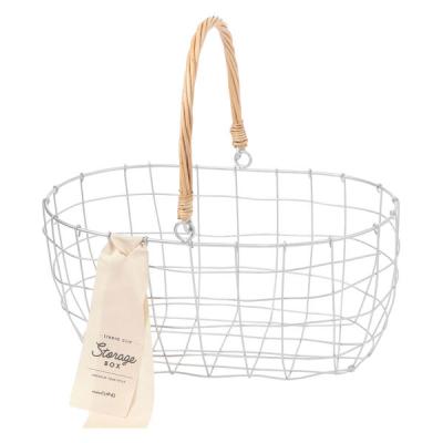 ワイヤーオーバルバスケット シルバー studio CLIP