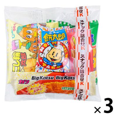 スナック菓子詰め合わせセット LOHACO - 駄菓子 お菓子詰め合わせ スナック詰合せK 1セット（1個×3）