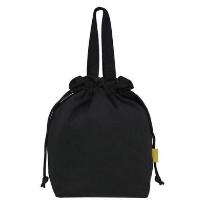 保冷バッグ 8L 巾着 エコバッグ ランチバッグ ブラック LV-0461 1個 保冷 LIV PLUS