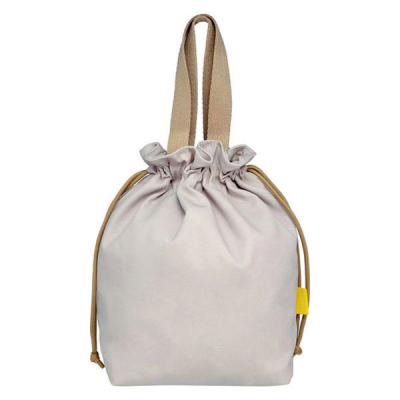 保冷バッグ 8L 巾着 エコバッグ ランチバッグ ベージュ LV-0462 1個 保冷 LIV PLUS