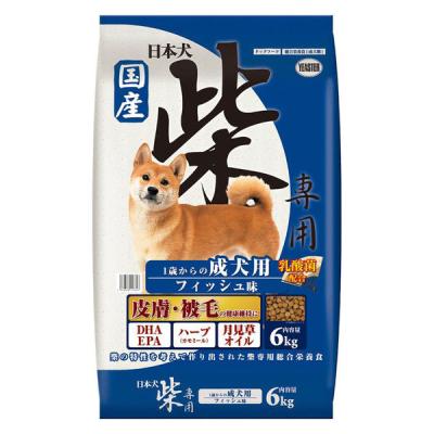 日本犬 柴専用 1歳からの成犬用 フィッシュ味 国産 6kg 1袋 イースター ドッグフード