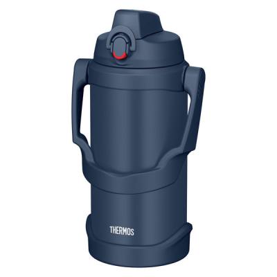 真空断熱スポーツジャグ 2Ｌ ネイビー FJQ-2001 NVY 1個 魔法瓶 水筒 スポーツ飲料OK 保冷 ワンタッチ サーモス