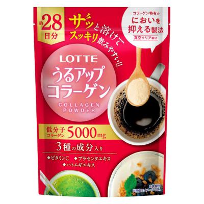 【アウトレット】LOTTE ロッテ うるアップコラーゲン　1袋（185g）　低分子コラーゲン5000mg　約28日分
