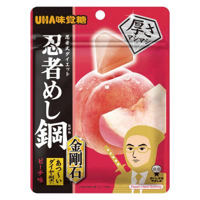 LOHACO - グミ 食べきりサイズ 忍者めし鋼 金剛石 ピーチ味 1個