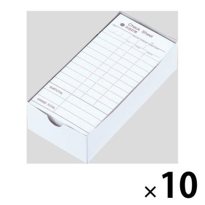 アスクル お会計票 CHECK SHEET 単票 連番なし 10箱（500枚入×10）  オリジナル
