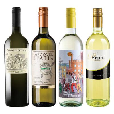 ソムリエ厳選　イタリア　白ワイン4本セット 辛口 1セット（750ml×4本） モンテ物産 飲み比べ