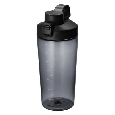無印良品 広口で洗いやすい　目盛り付き　ワンタッチボトル 黒　約７００ｍＬ  良品計画