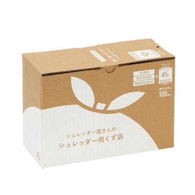 明光商会 シュレッダー屋さんのシュレッダーくず袋 45L 2010055 1箱(100枚入)