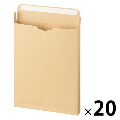 菅公工業 角底マチ付クラフト封筒 角２（A4）テープ付き ホ706 2袋（10枚入×2）