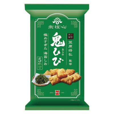 鬼ひび　海苔しお 5袋入 1個 個包装 お配り菓子 せんべい 岩塚製菓