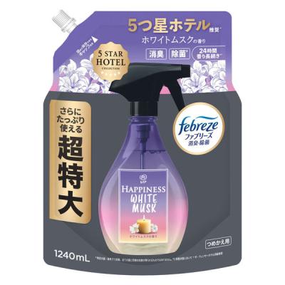 ファブリーズ レノア 消臭芳香剤 布用 ホワイトムスク 詰め替え 1240mL 1個 P＆G